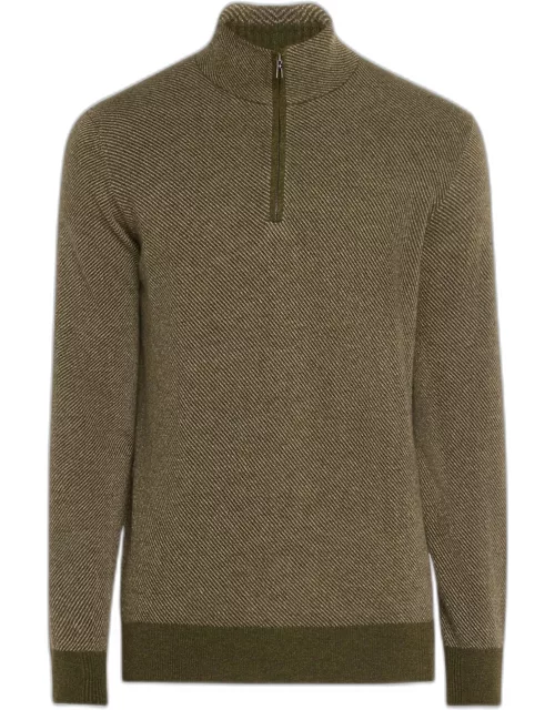 Men's Roadster 1/4-Zip Cashmere Sweater