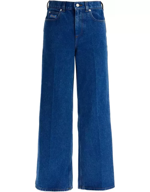 MARNI wide flared leg jeans with a