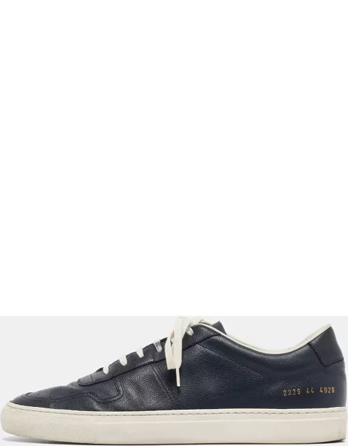 Common Projects Navy Blue Leather Bumby Lace Up Sneaker