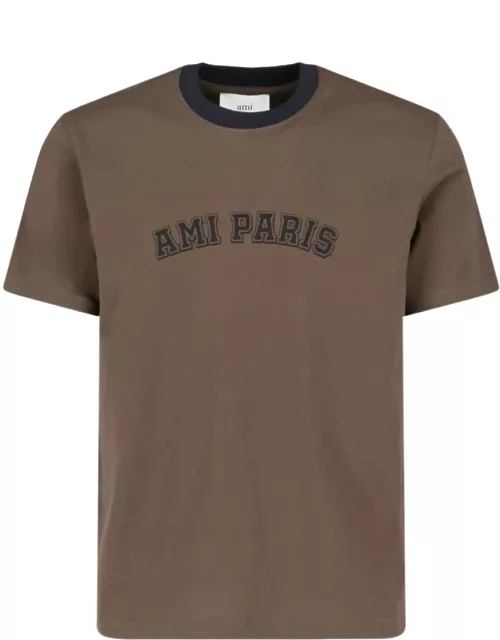 Ami "Paris" Logo T-Shirt