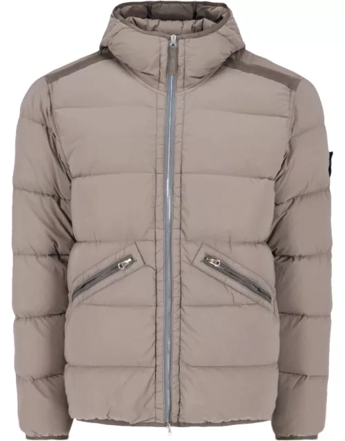 Stone Island Logo Short Down Jacket