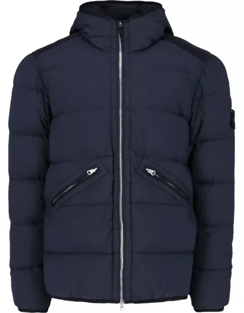 Stone Island Logo Short Down Jacket