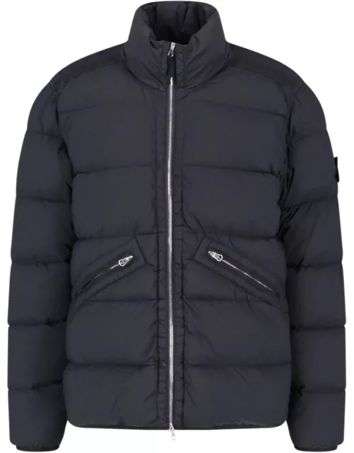 Stone Island Logo Short Down Jacket