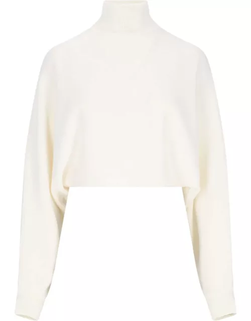 Alaïa High Neck Crop Sweater