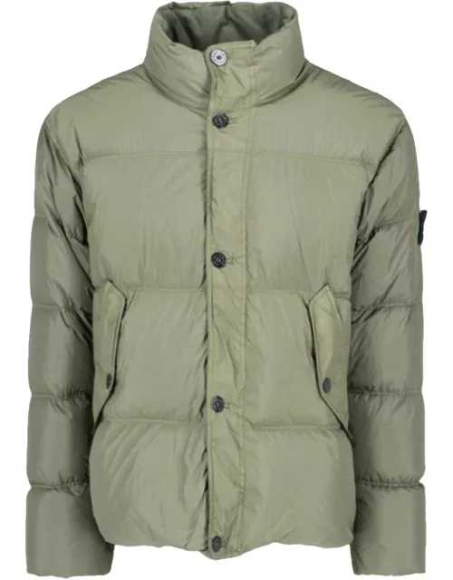 Stone Island Logo Down Jacket