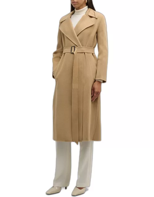 Manu Belted Wool Trench Coat