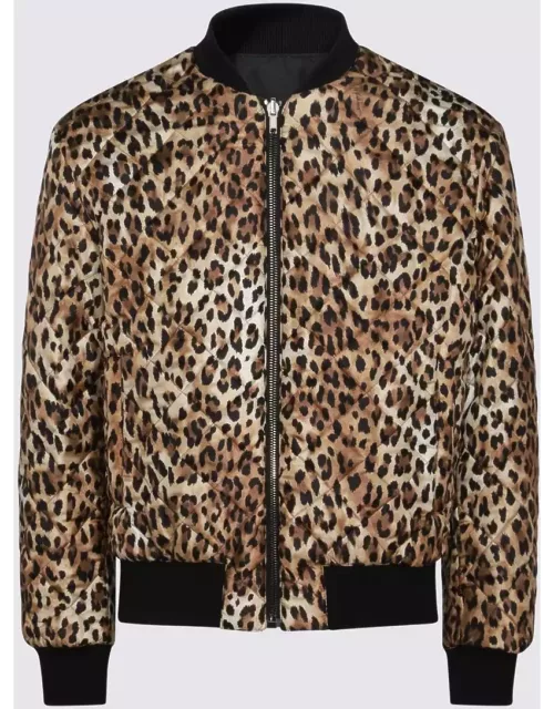 Moschino Leopard Silk Casual Jacket