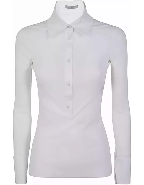 D. Exterior Tulle Popeline Shirt