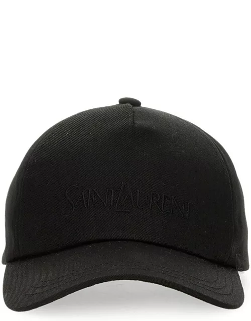 saint laurent baseball hat with logo