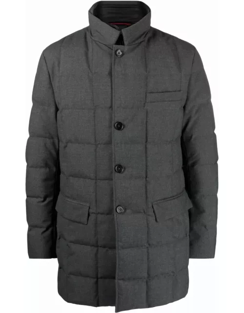 Fay Grey Double Front Down Jacket