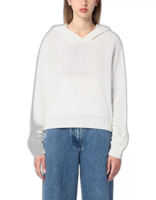 White wool-blend sweater