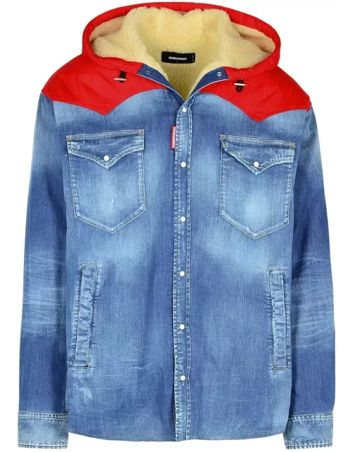Dsquared2 Blue Cotton Jacket