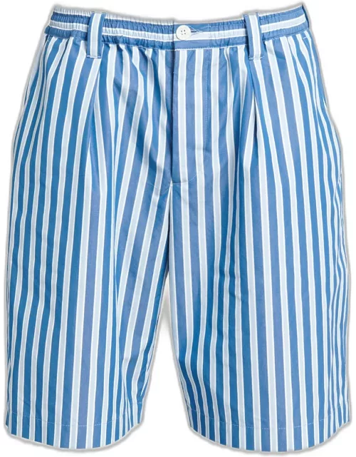 Men's Striped Poplin Bermuda Short