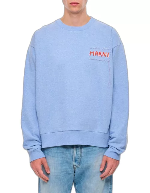 Marni Cotton Sweatshirt Sky blue