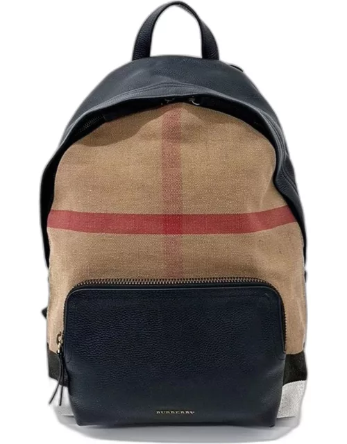 Burberry House Check Canvas and Leather Medium Abbeydale Backpack