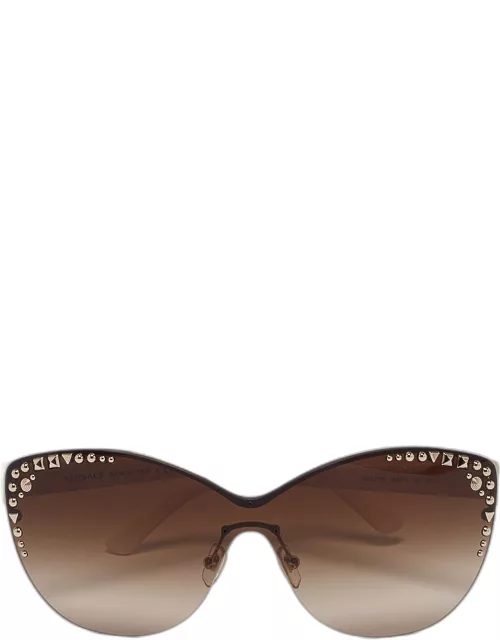 Versace Brown/White Gradient MOD.2152 Studded Cat Eye Sunglasse