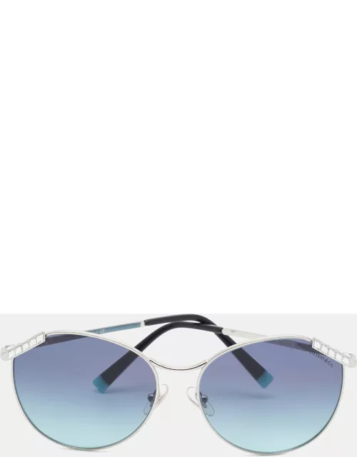 Tiffany & Co. Blue Gradient TF3073-B Crystals Aviators Sunglasse