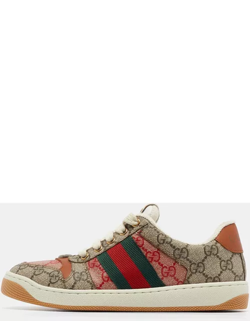 Gucci Multicolor GG Supreme Canvas Screener Sneaker
