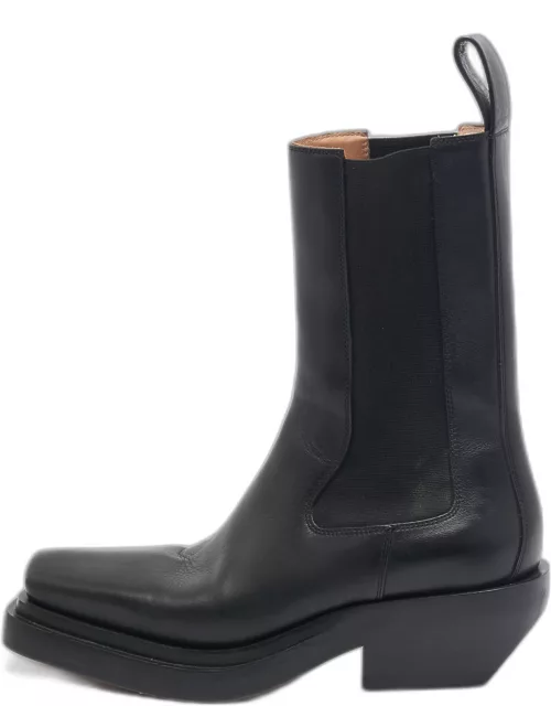 Bottega Veneta Black Leather Chelsea Boot