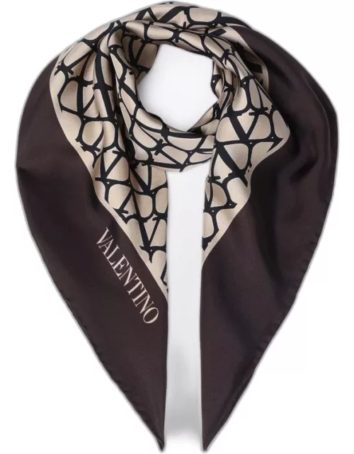 Toile Iconographe beige/black silk scarf