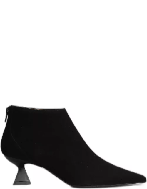 Roberto Festa Esta High Heels Ankle Boots In Black Suede