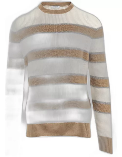 Malo Cashmere Sweater With Striped Pattern