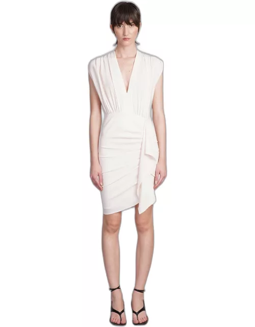 IRO Essone Dress In Beige Acetate