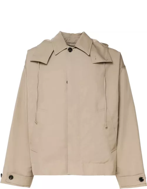 Bottega Veneta Packable Jacket In Two-tone Technical Cotton