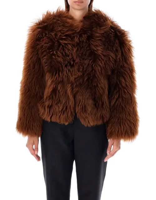 Tom Ford Cropped Curly Shearling Jacket