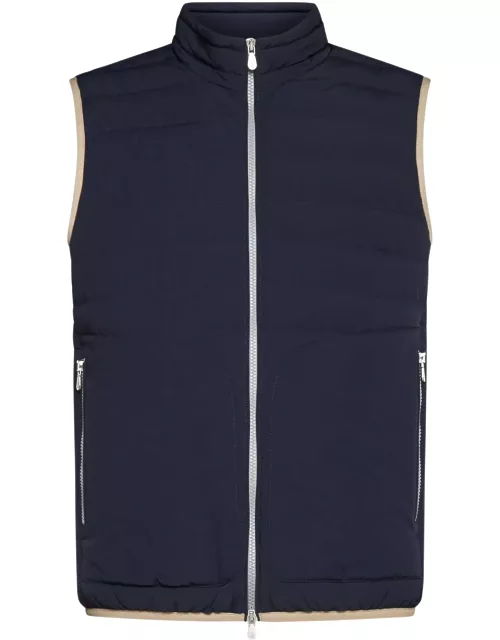 Brunello Cucinelli Lightweight Sleeveless Down Jacket In Membraned Nylon