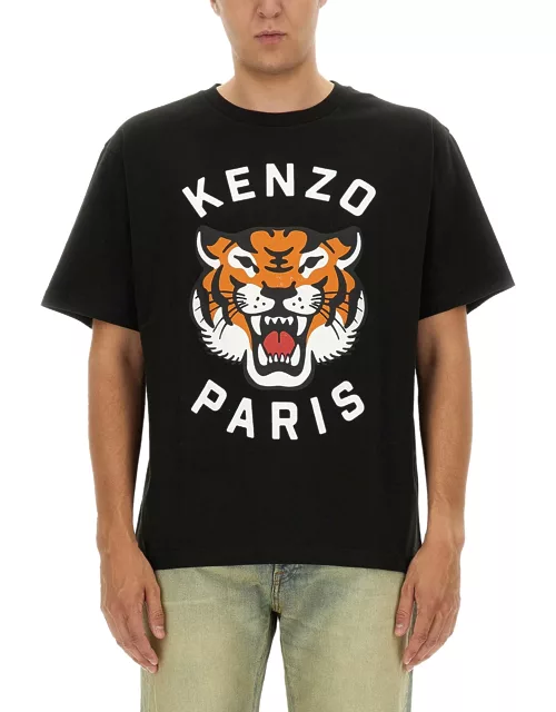 kenzo tiger logo t-shirt