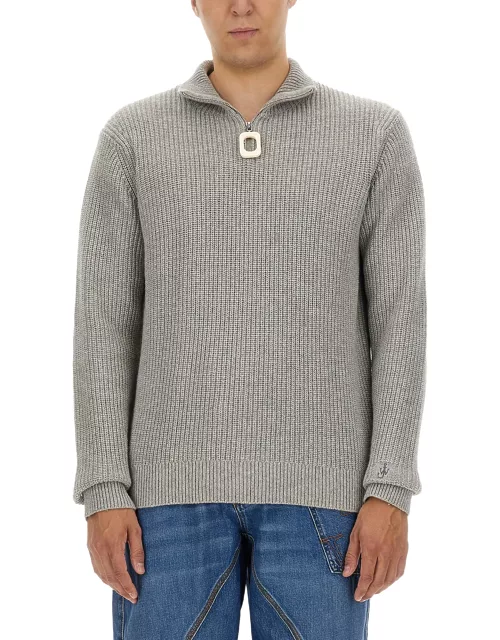 jw anderson partial zipper sweater