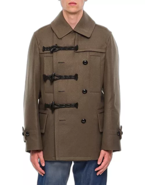 Sacai Melton Jacket Green