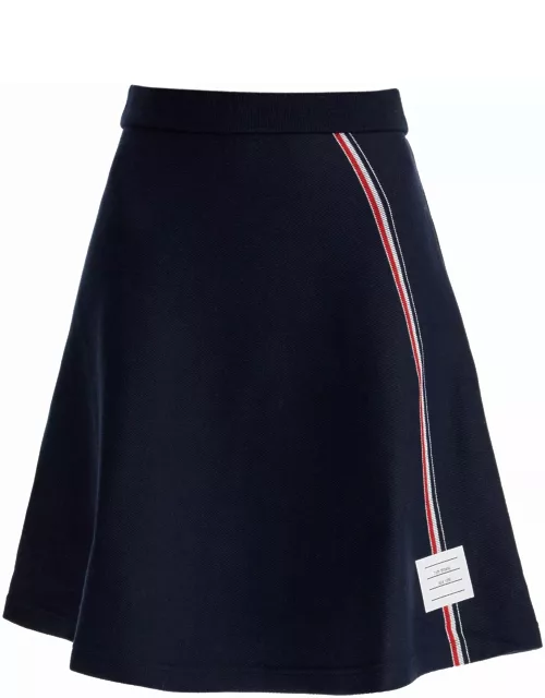 THOM BROWNE 'knitted skirt with tricolor detai