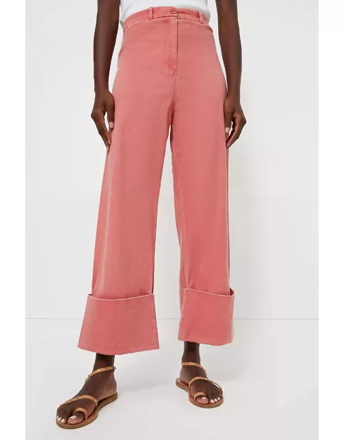Nantucket Red Stretch Twill Florence Pant