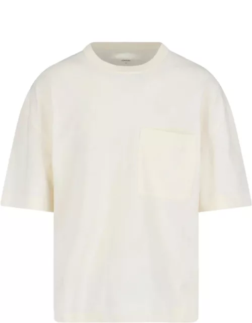 Lemaire Cropped T-Shirt With Pocket