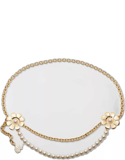 Daisy Pearly Chain Belt