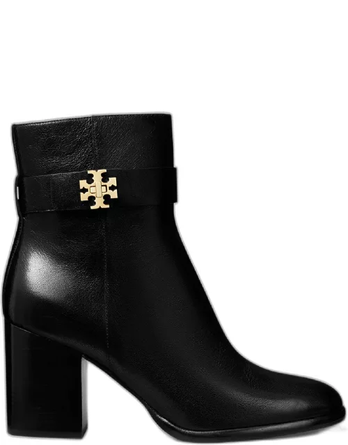 T-Lock Heeled Leather Ankle Boot