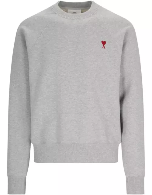 Ami Alexandre Mattiussi Logo Crew Neck Sweatshirt