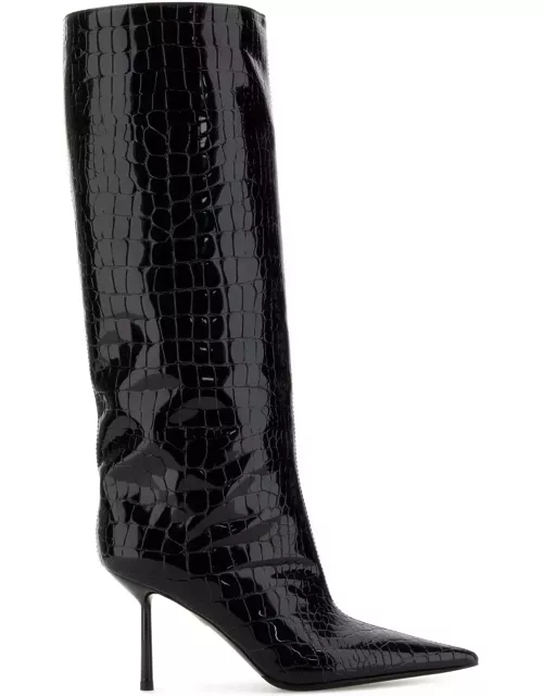 Le Silla Black Leather Bella Boot