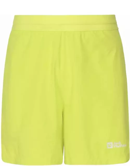 Jack Wolfskin Shorts In Technical Fabric With Contrasting Logo