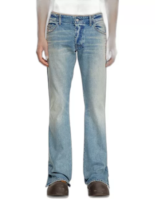 Men's Washed Bootcut Jean