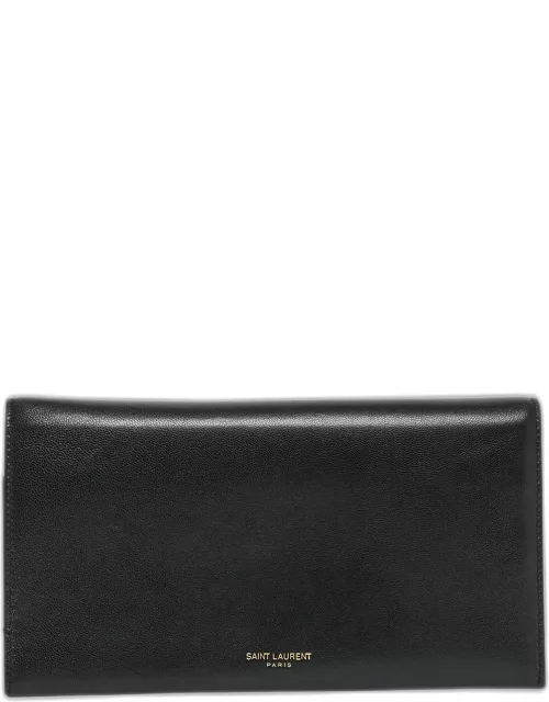 Logo Leather Travel Wallet