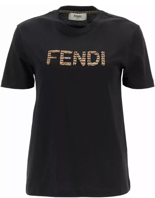 FENDI sequin t-shirt with