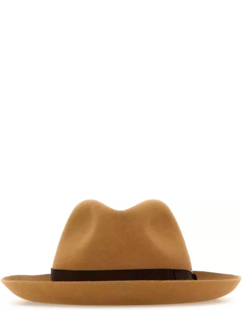 Borsalino Camel Velour Hat