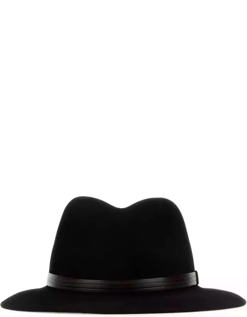 Borsalino Black Velour Hat