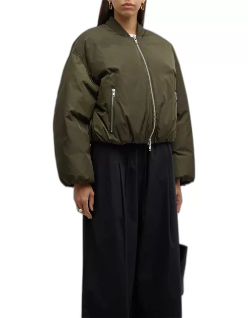 Zane Nylon Bomber Jacket