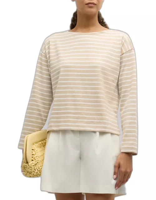 Macy Striped Cotton T-Shirt