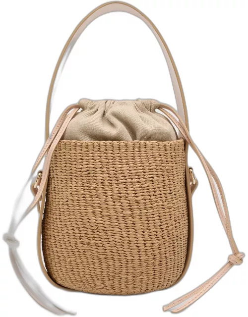 x Mifuko Woody Small Bucket Bag in Paper and Leather