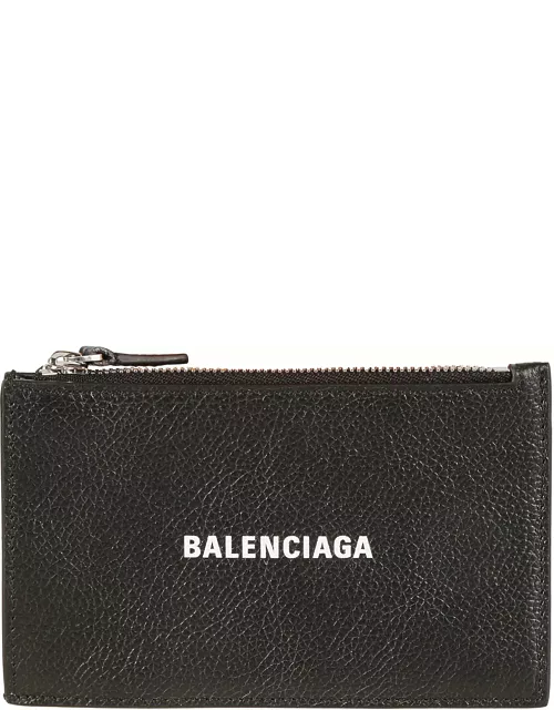 Balenciaga Top Zip Logo Card Holder
